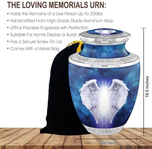 Angel Wings Cremation Urns for Adult Ashes