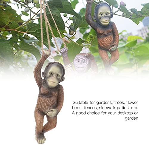 Garden Monkey Statue Exquisite Carving Resin