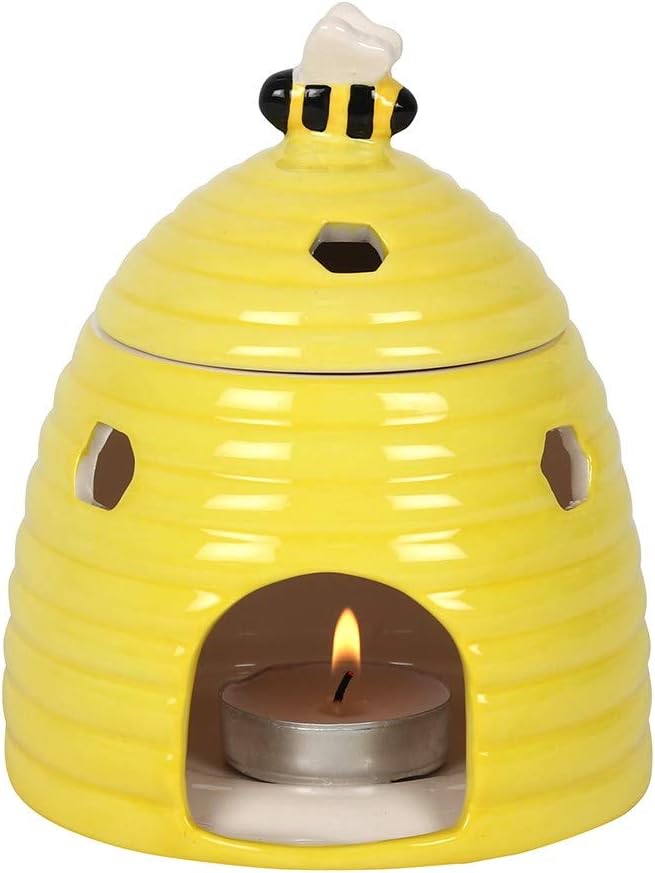 Ebros Gift Bumblebee Beehive Ceramic Oil Warmer