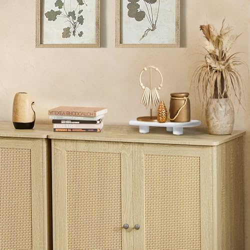 Sopicoz 9 Inch White Wooden Display Riser Stand