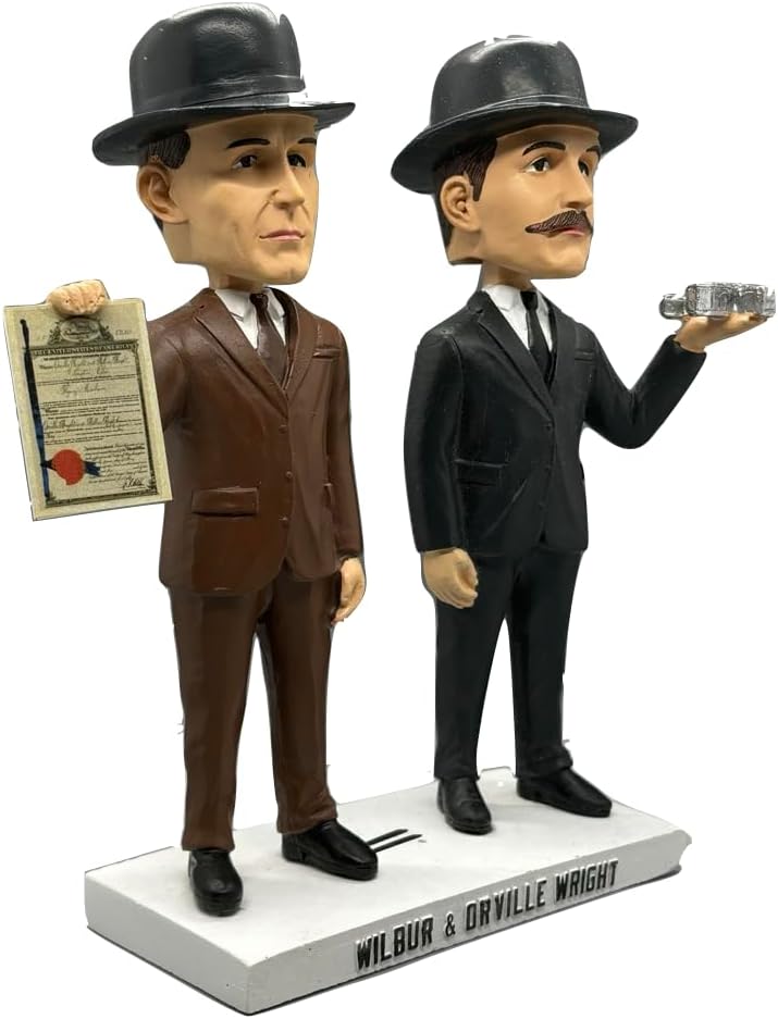 Wilbur and Orville Wright Brothers Collectible Bobblehead Statues