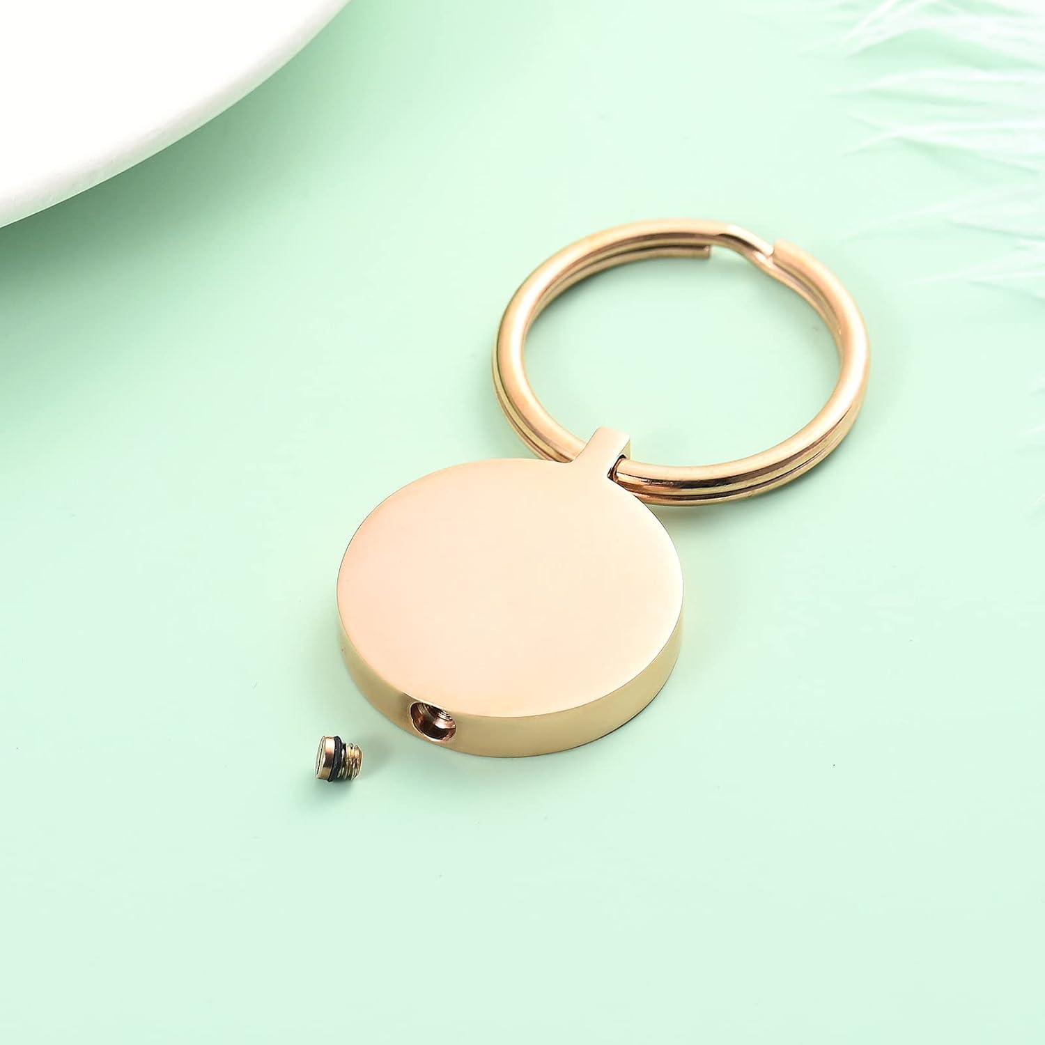 Personalized Cremation Urn Keychain for Ashes Keepsake Jewelry