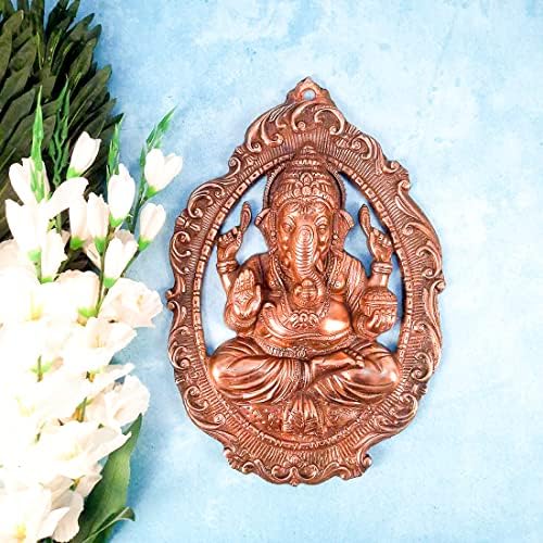 Apka Mart Lord Ganesha Wall Hanging - Copper 16 Inch