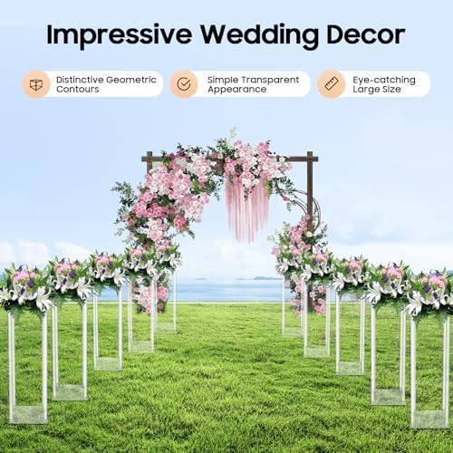 10PCS 23 6 Inch Acrylic Wedding Flower Stand