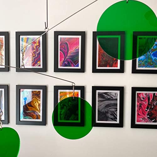 The Heavenly Clear Green Mid-Century Modern Hanging Kinetic Art