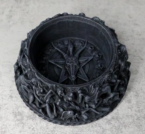 Ebros Gift Baphomet Pentagram Gazing Ball Stand