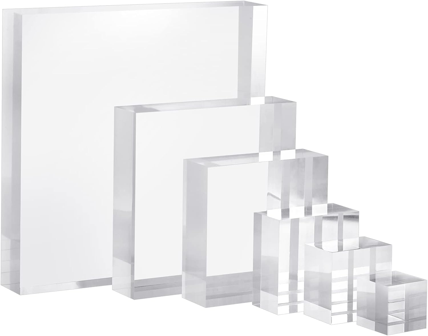 CiaoHER Acrylic Cube Display Block 2in x 9 x 9