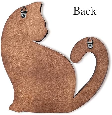 INSOVITA Small Wooden Cat Wall Decor