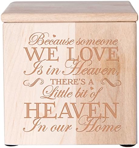 Cremation Urn for Human or Pet Ashes - Maple Keepsake Box