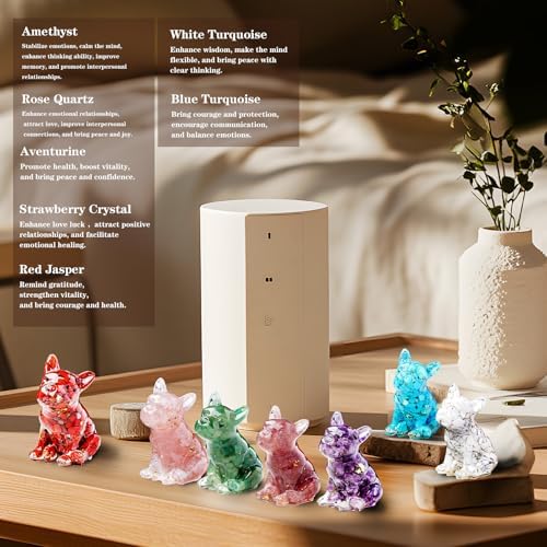 Crystal Resin French Bulldog Gravel Drop Decor Set