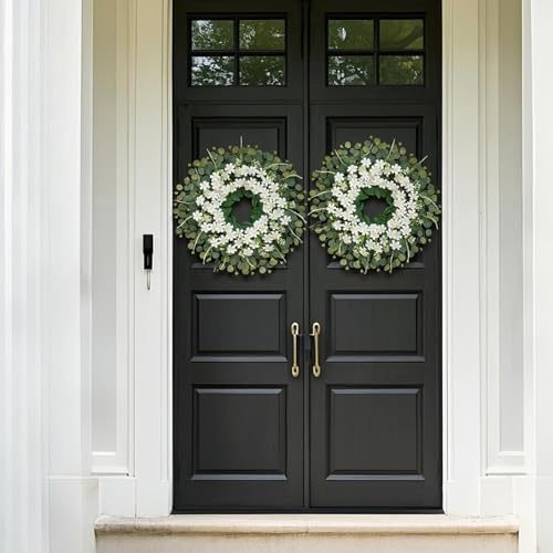26 Inch Daisy Eucalyptus Wreath for Front Door