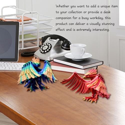 Phoenix Cool 3D Printed Animal Statue - Realistic 611 Inch Desktop Decoration
