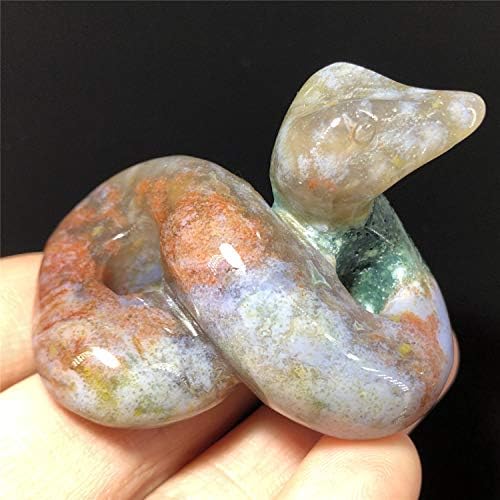 2 Inch Hand Carved Healing Crystal Snake Statue