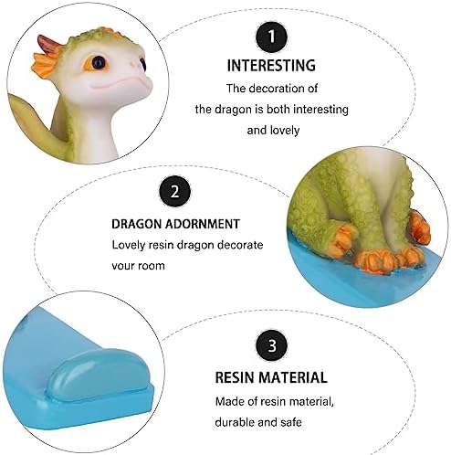 Mini Dragon Figurine Resin Home Decor Cute Garden Statue