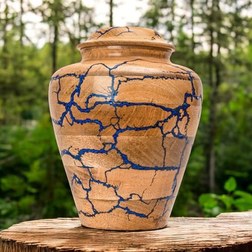 Handcrafted Wooden Urn for Cremation Adult Ashes Memorial Box