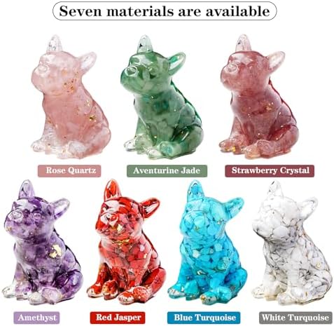 Crystal Resin French Bulldog Gravel Drop Decor Set
