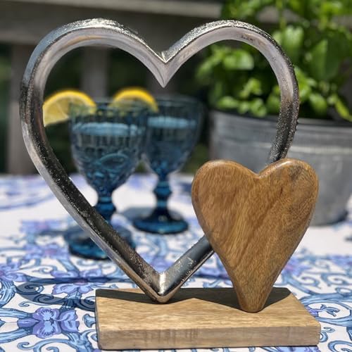 WHW Eternity Double Heart Figurine 9 Inches