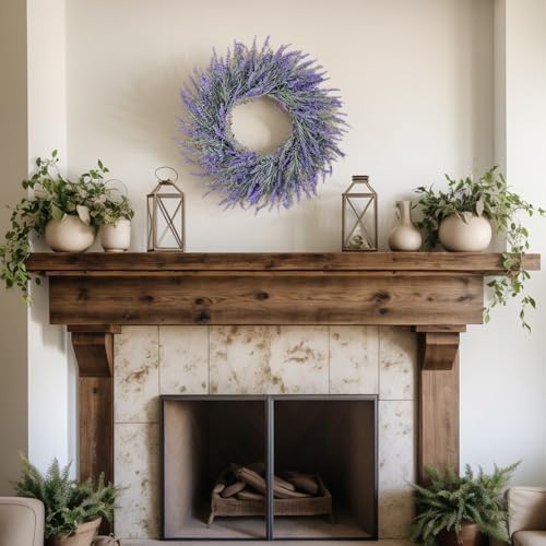 26 Inch Lavender Wreath for Front Door Home Decor
