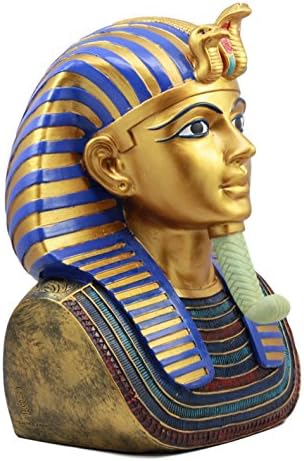 Atlantic Ebros King Tut Pharaoh Bust Figurine 11 Inch