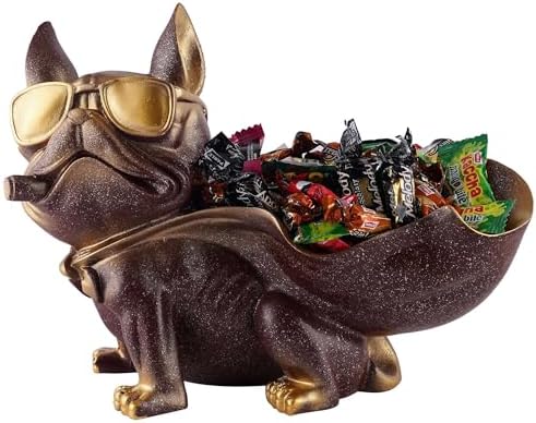 Cool Dog Resin Sculpture Decor Showpiece for Home Kitchen Office