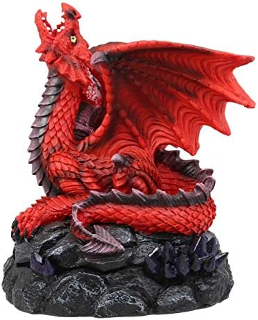 Ebros Gift Stryker Red Dragon Incense Burner Figurine 625 In