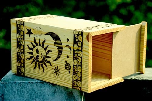 Royal Night Star Wooden Urn for Ashes