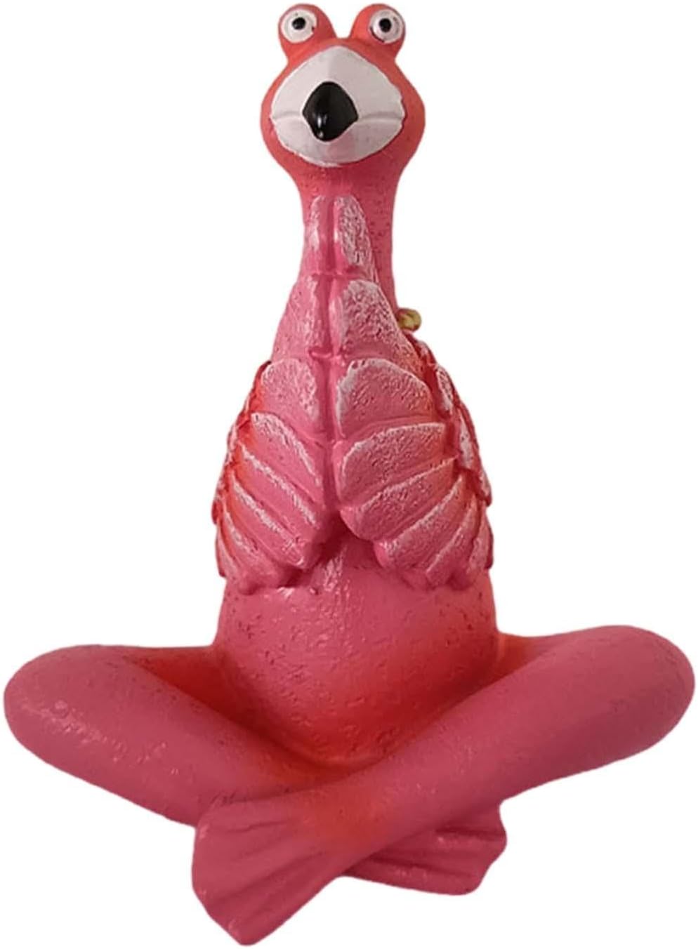 Fenteer Flamingo Figurine Garden Decor Sculpture