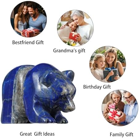3 Inch Bear Figurine Gift for Home Office Decor