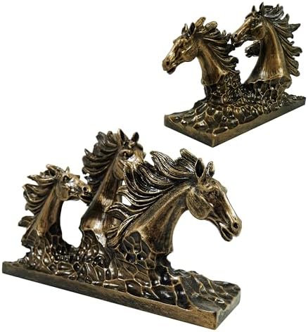 SIMONS SHOP Bronze Horse Sculpture 65 x 95 Animal Figurine for Home Decor