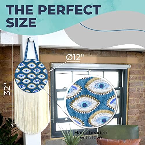 Walbrook Evil Eye Wall Decor - Boho Beaded Turkish Style