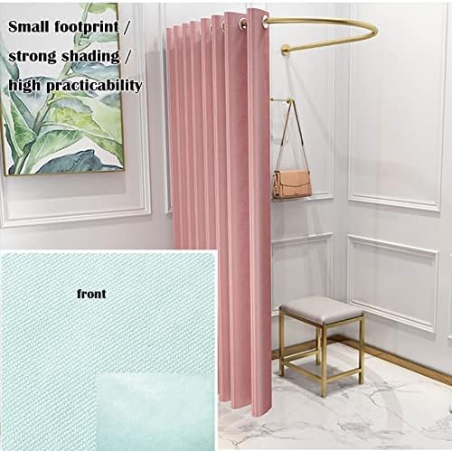 C-Shaped Portable Privacy Fitting Room with Light Purple Shade