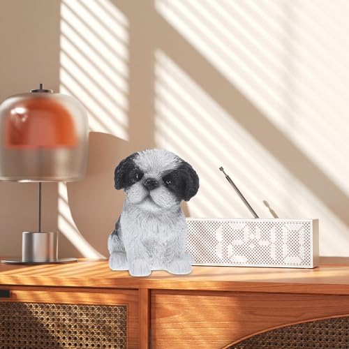 Adorable Dog Statue Home Decor Miniature Figurine
