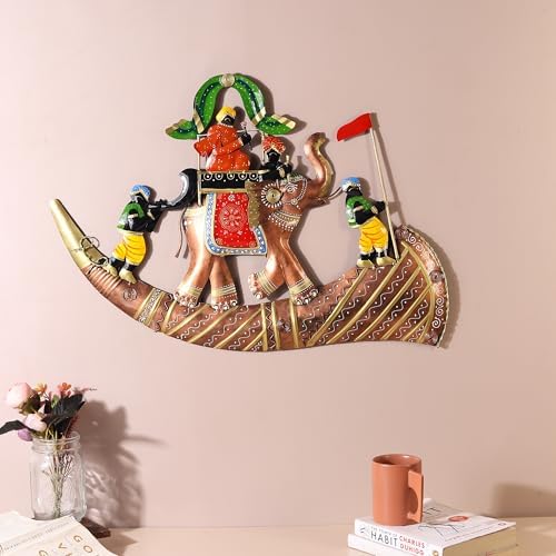 Rajasthani Baraat Wall Decor Metal Wall Art