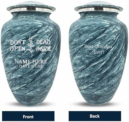 Custom Large Cremation Urn for Movie Fans - Blue