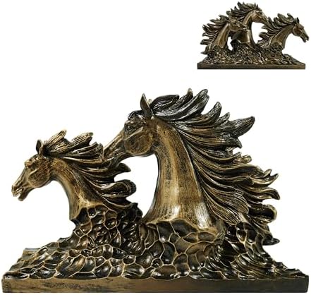 SIMONS SHOP Bronze Horse Sculpture 65 x 95 Animal Figurine for Home Decor
