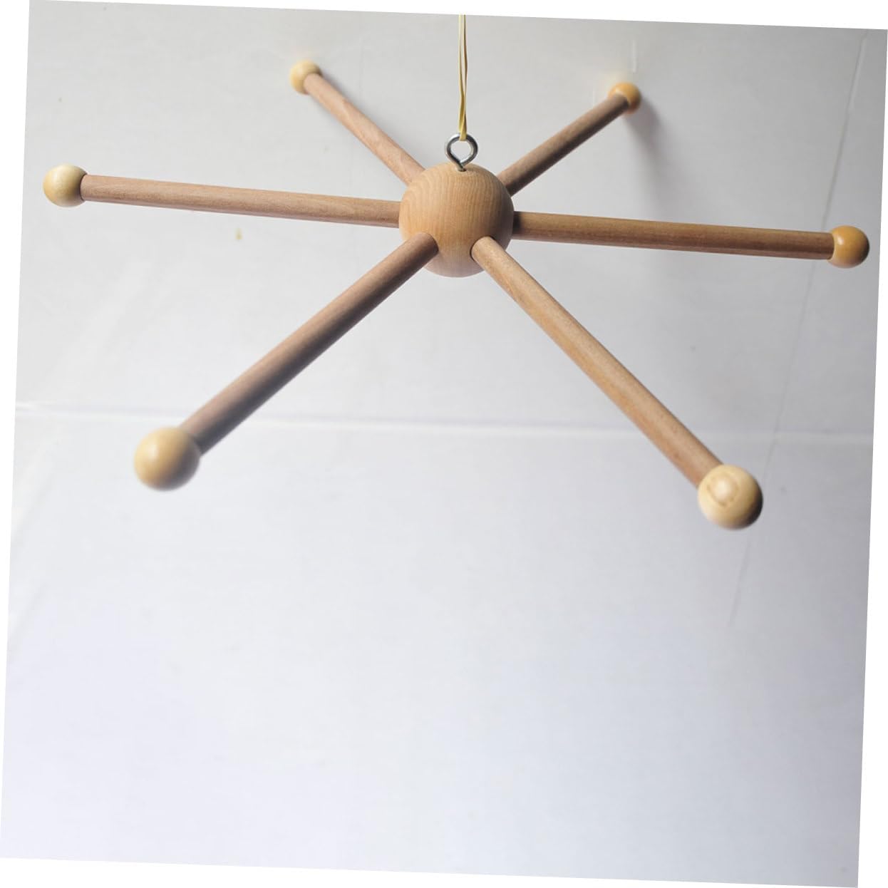 DIY Wind Chime Mobile Frame with 6-Legged Ball Shape Decor