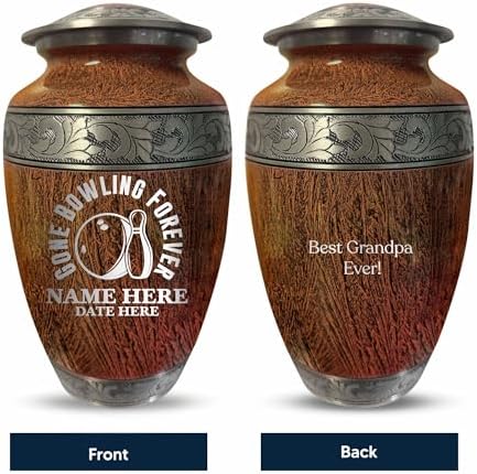 Custom Large Adult Cremation Urn for Bowling Lovers