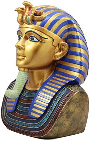 Atlantic Ebros King Tut Pharaoh Bust Figurine 11 Inch