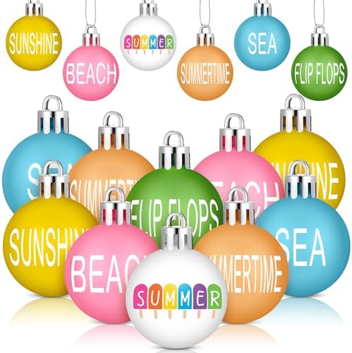 Barydat 24 Pcs Summer Sunflower Hanging Ornaments