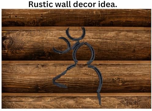Handmade Silver Rustic Horseshoe Wall Art