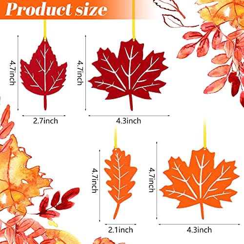 Tatuo 24 Pcs Fall Tree Decorations for Thanksgiving
