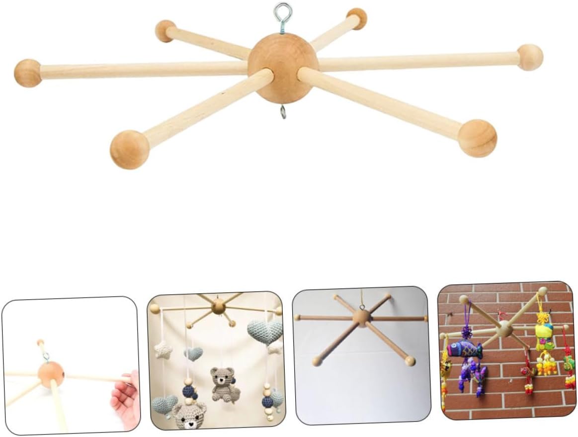 DIY Wind Chime Mobile Frame with 6-Legged Ball Shape Decor