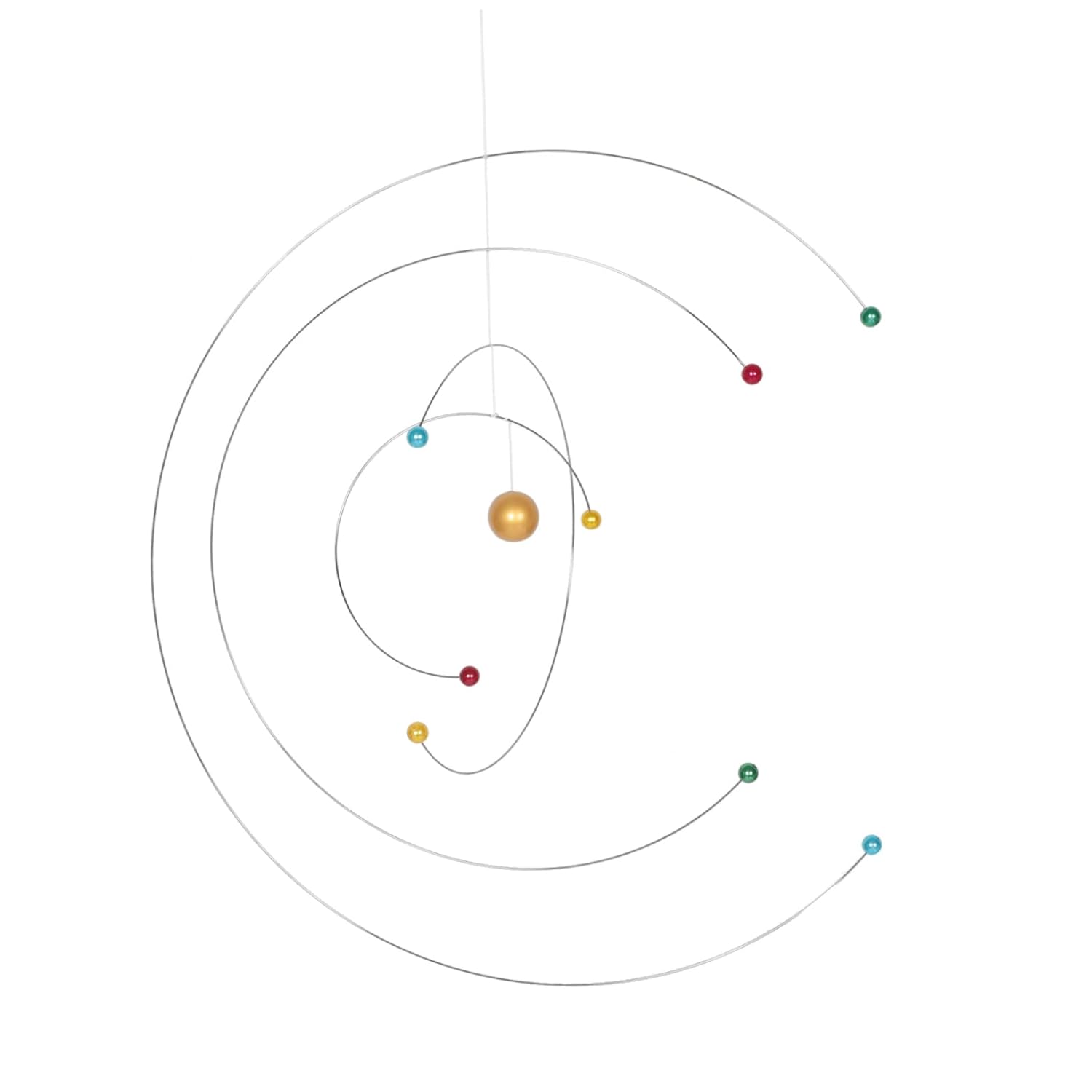 Cabilock Nordic Style Atomic Model Mobile Wind Chimes Outdoor Decor