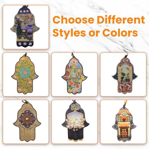 Majestic Giftware 8 Wooden Hamsa Wall Decor