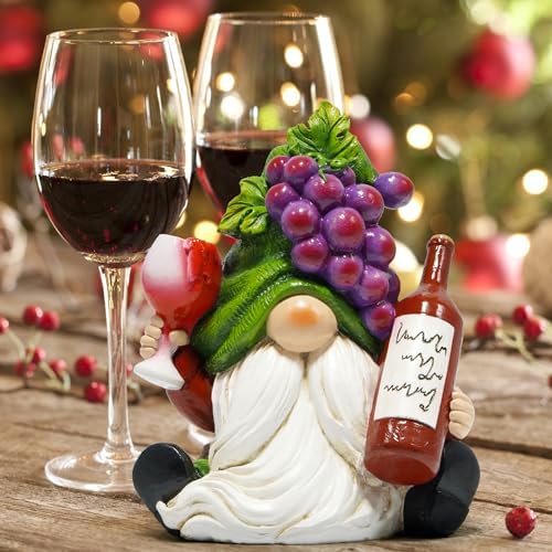 Hodao Red Wine Gnome Figurines Decor
