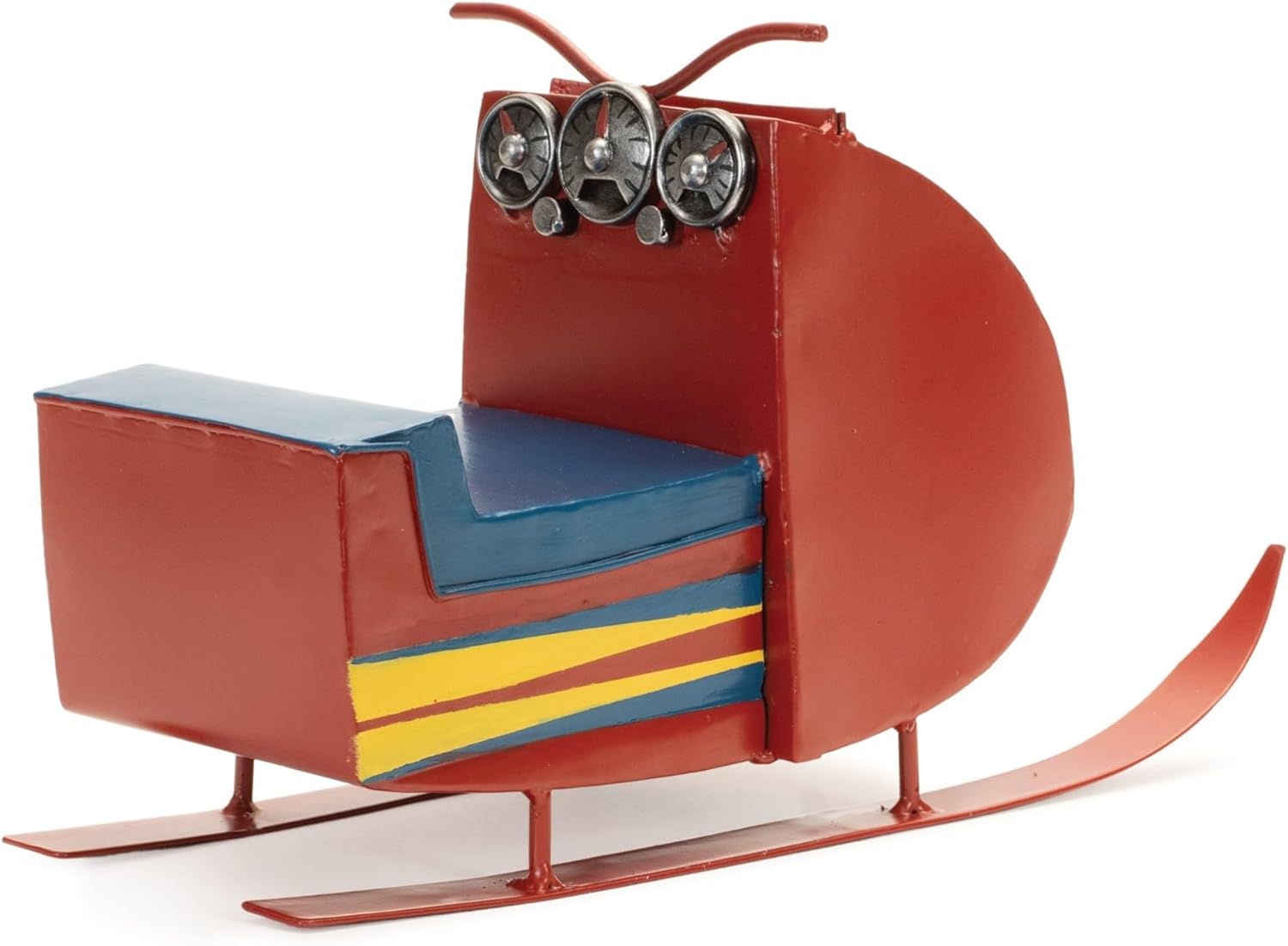 Melrose Battery Operated Snowmobile Tabletop Christmas Decoration Red Blue