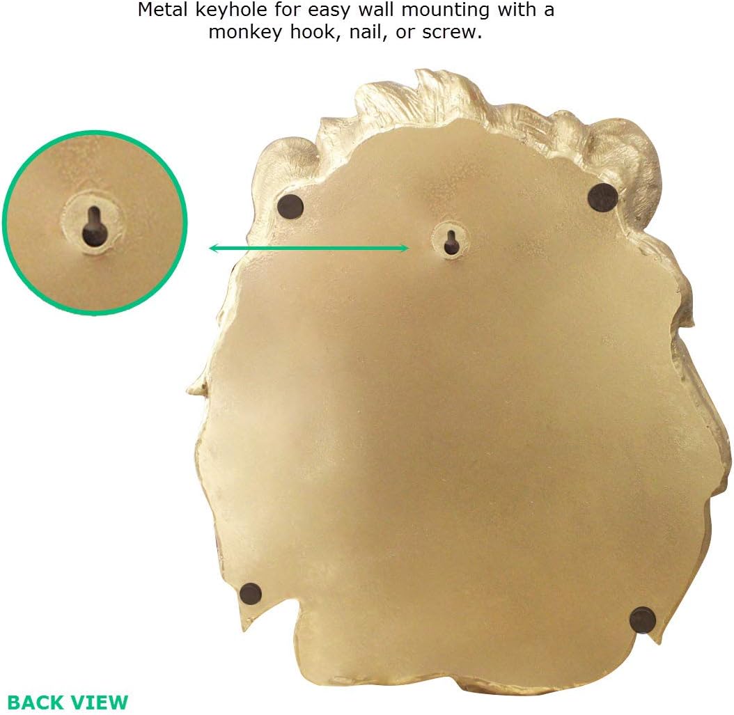Wallcharmers Gold Lion Wall Art Sculpture