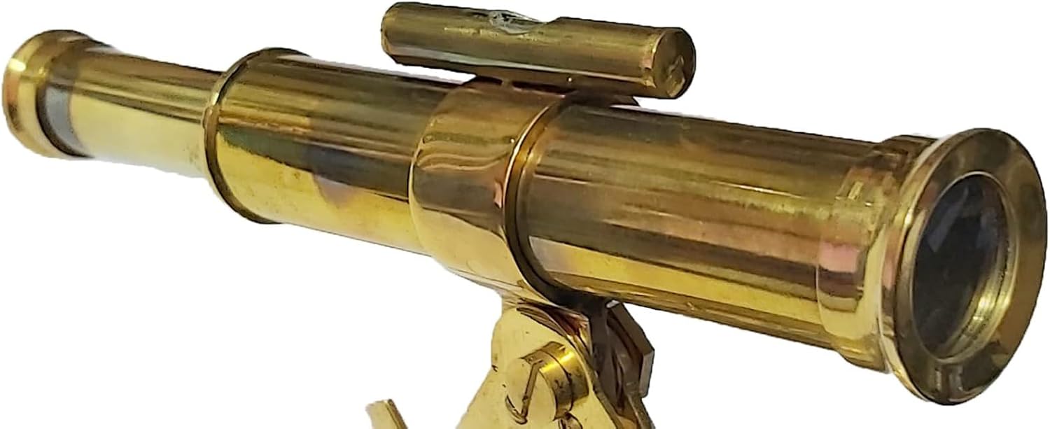 Brass Telescope Compass for Home Decor