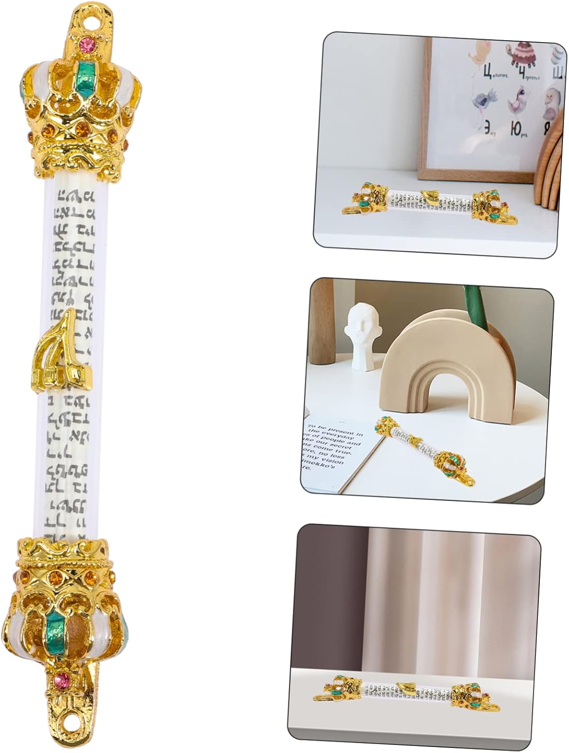 LIFKOME Handcrafted Jewish Mezuzah Door Decor Metal