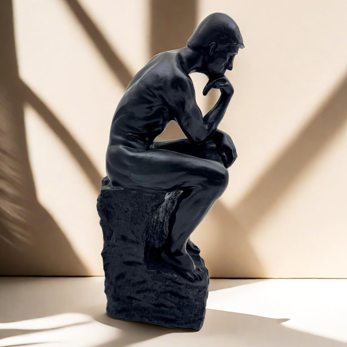 Resin Thinker Statue Sculpture for Home Office Decor